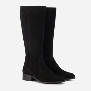 DuoBoots Haltham Standard Knee High Boots in Black Suede Sz 39